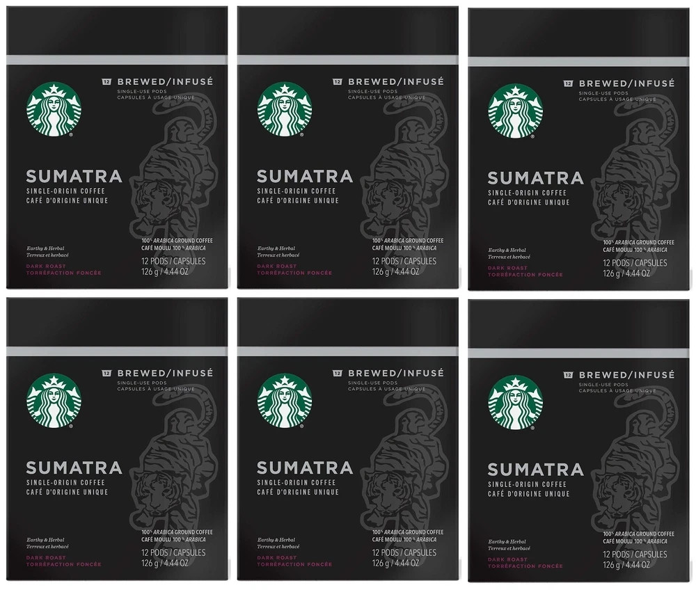 Starbucks Verismo Pods Verona , Colombia, Guatemala, Decaf, Pike, Veranda, 72 ct