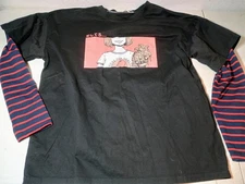 Romwe Graphic Emo Punk Goth Grunge Anime Long Sleeve Shirt Women's Small