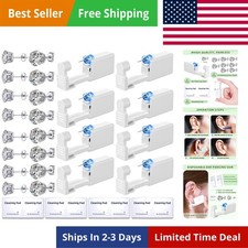 Ear Piercing Kit 24 Pcs Disposable Guns Earrings Studs Cleaning Pads