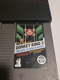 Nintendo Donkey Kong Classics and DK 3 Lot Authentic Genuine Games for NES