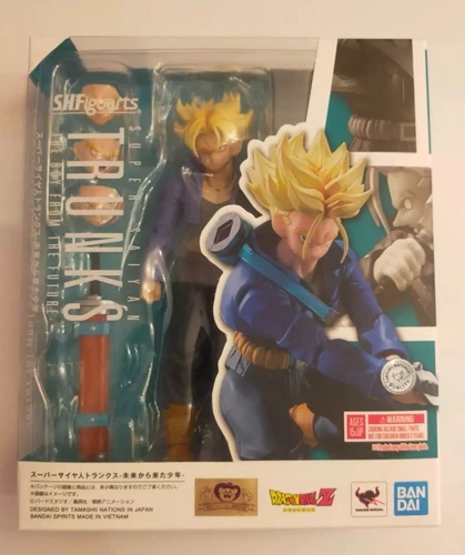 Bandai S.H.Figuarts SHF Dragon Ball SS Trunks Infinite cabeza personalizada esculpida rojo 