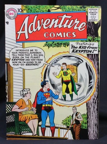 Vtg Adventure Comics Book #242 Kid Krypton Superboy Superman DC 1957 Estate