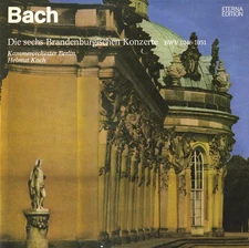 BACH 6 Brandenburg Concertos KOCH SCHMAHL PISCHNER Eterna 826566 2LP Black/Slvr
