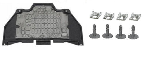 Plaque de protection sous moteur robuste en polymère injecté pour Audi A4 B7