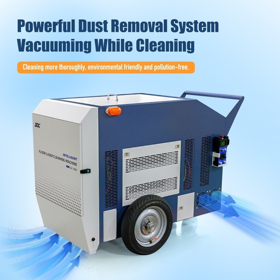 Floor Laser Cleaning Machine Metal Stone Floor Rust Paint Oxide Layer