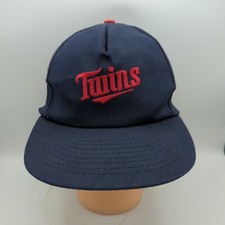 Vintage Minnesota Twins Dairy Queen 50 Years SGA Hat Cap Navy Blue OSFA