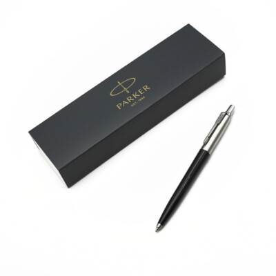 Parker Jotter Druck Kugelschreiber Edelstahl Kunststoff 1,0 mm mit Geschenkbox