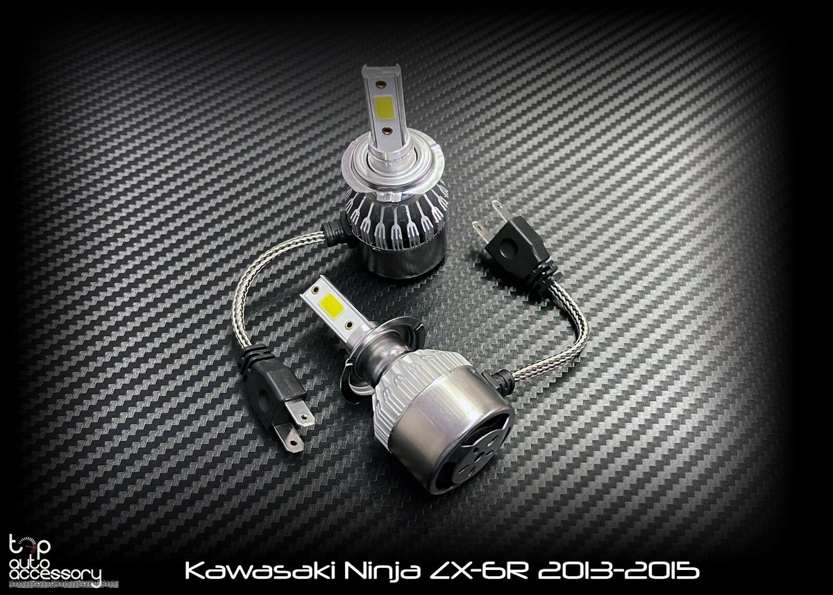 order H7♡ LED Kit H7 Headlight Lights Bulbs Hyper HID for Kawasaki Ninja ZX