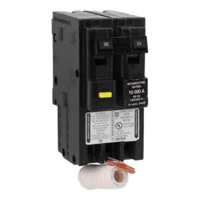 NEW Square D HOM230GFI GFCI Ground Fault Circuit Breaker 120/240 Volt 2P 30A