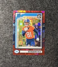 2024 Panini Donruss Red Pandora Rated Rookie #395 Devaughn Vele Broncos