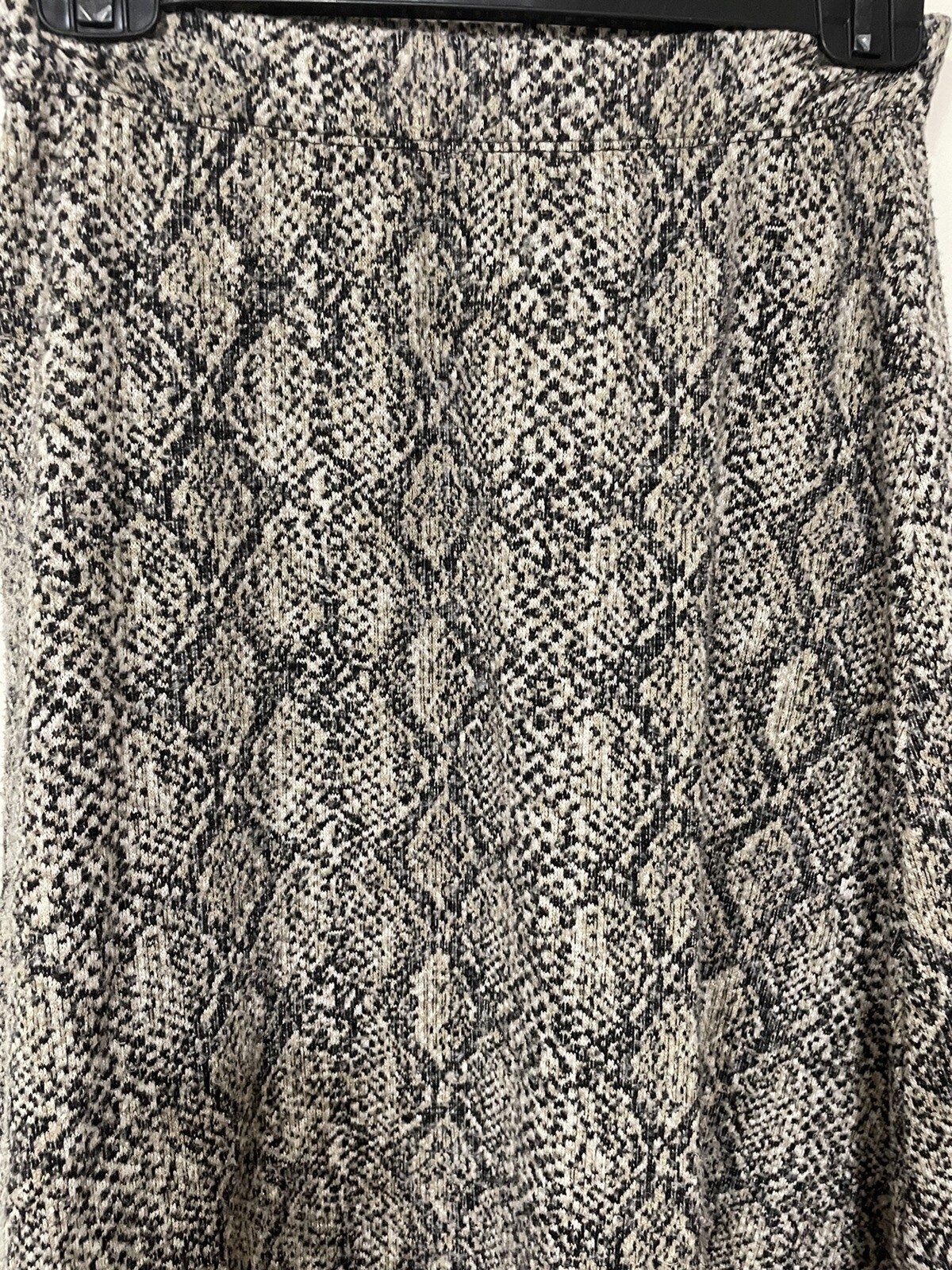 Zara Soft Sweater Python Pattern Midi Skirt Small… - image 6