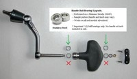 Shimano Handle Knob Bearing Upgrade Saragosa Sw 5000 6000 8000 10000 20000 25000 Shimano Handle Knob Bearing Upgrade Saragosa Sw 5000 6000 8000 10000 20000 25000
