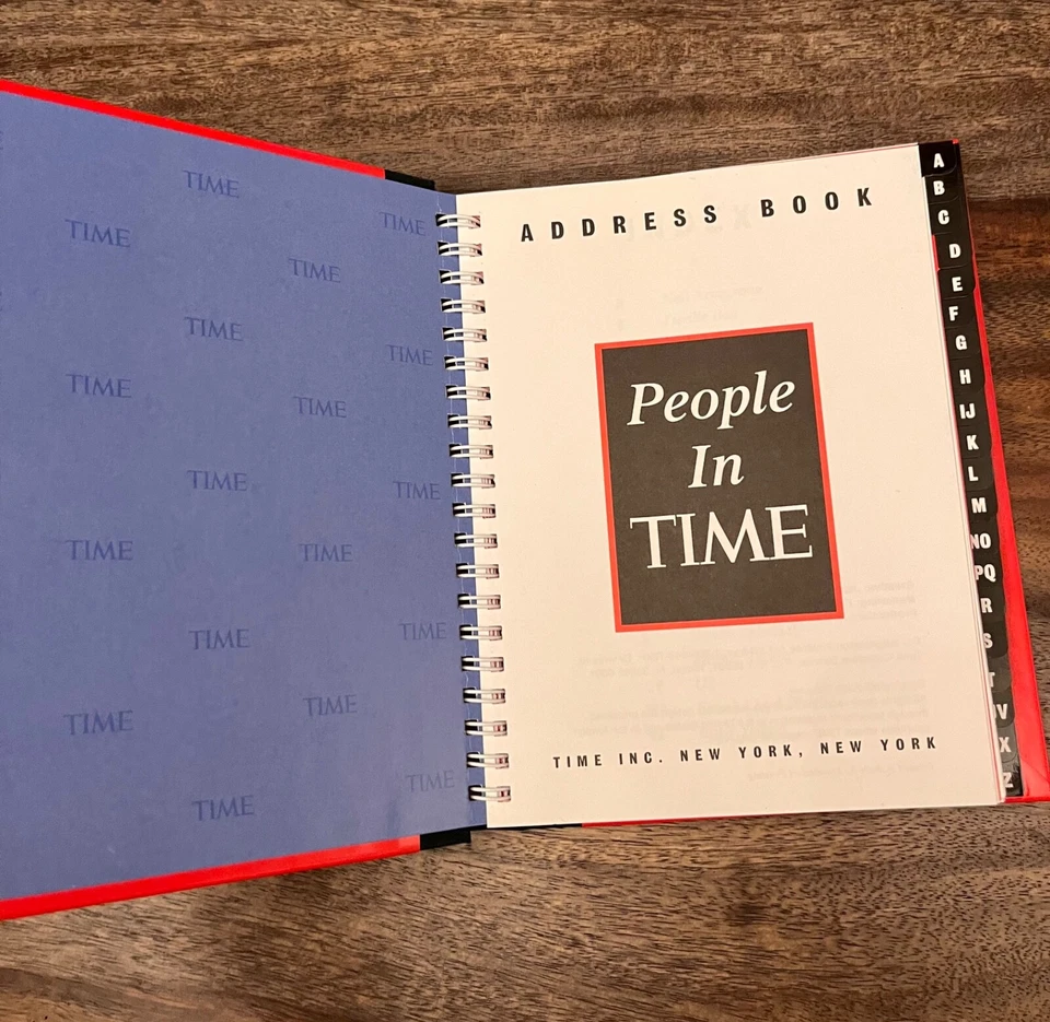 Time Magazine Vintage Hard Cover Address Book 1995 NEW Man On The Moon - Image 2 of 4