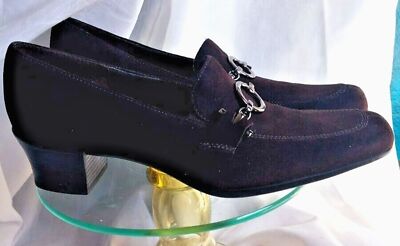 New Munro American Brown Suede Shock Absorbing Pumps Heels Loafers Size 7SS