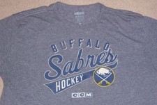 CCM Authentic VINTAGE-STYLE Soft BUFFALO SABRES Throwback SHIRT XL