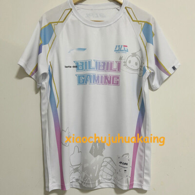 LOL 2024 BLG Team T-shirt LPL Uniform Tshirt Esport Bilibili White TEE Shirt