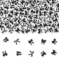 200PCS Black Bow Confetti Coquette Party Table Decorations She is Trying the ...