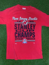 1995 New Jersey Devils - Stanley Cup Champs - Vintage NHL Tee Shirt Youth XL 