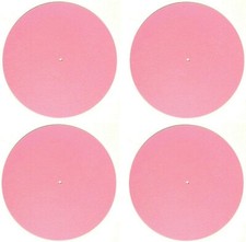 Pink Felt Turntable Slipmat 2 Pair 12-inch Vinyl Record DJ Pro Platter Slip Mat