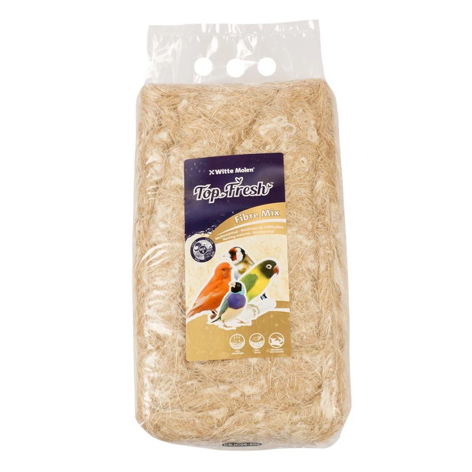 WITTE MOLEN TOPFRESH Faser Mix Nistmaterial für Vögel 500g
