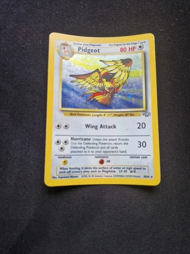 Pokémon TCG Pidgeot Jungle 8/64 Holo Unlimited Holo Rare