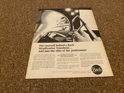 JBF64 WERBUNG 11X8 VINCENT BACH STRADIVARIUS POSAUNE