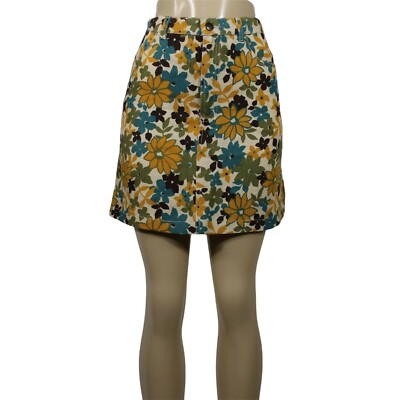 MAXMARA WEEKEND Skirt Flax Linen Floral Mini Max Mara 4