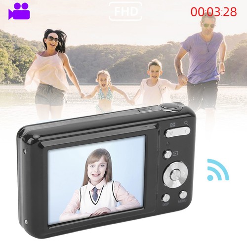 (Black) Kids Camera 48MP Vlogging Camera 8x Optical Zoom Compact Fit - Picture 18 of 22