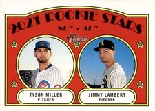 2021 Topps Heritage Rookie Stars Tyson Miller, Jimmy Lambert #261