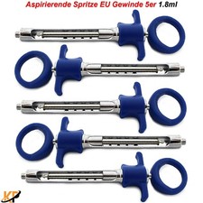 Zylinderampullenspritze Aspiration Dental Anästhesie Spritze Injektion EU 1,8 ml