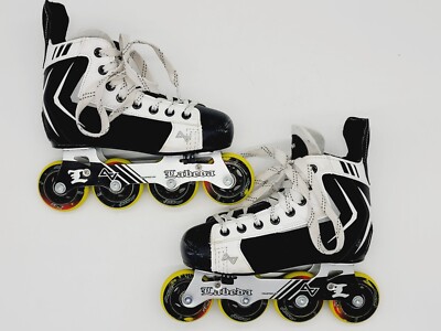 Alkali RPD Lite R Labeda Black White Roller Hockey Skates Lace Up Mens Size SR7