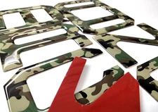 3D CAMOUFLAGE RAISED DOMED TAILGATE LETTER FOR 2022 2023 2024 2025 2026 US MADE