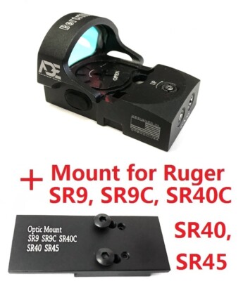 Ade RD3-013 RED Dot Sight +mount RUGER SR9,SR9C,SR40C,SR40,SR45 pistols Handgun
