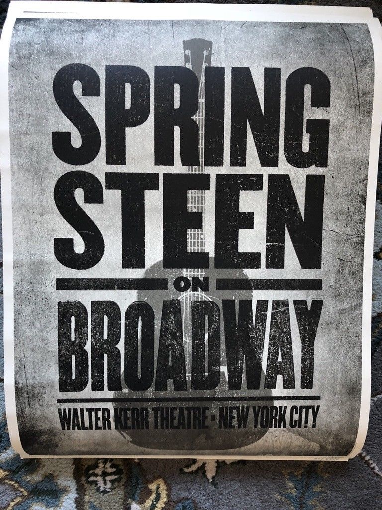 Bruce Springsteen_非売品poster_超大型_店頭用 Shop Bruce Springsteen - Los Angeles 1981 Original Vintage Poster