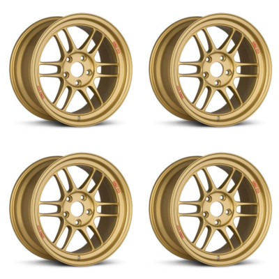 SET OF 4 - ENKEI RPF1 - 18x9.5 +38 5x114.3 - GOLD | eBay