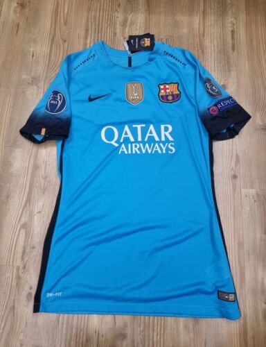 Barcelone 2015 2016 troisième maillot de football #10 numéro joueur Messi Nike adulte neuf avec étiquettes - Photo 1/12