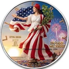 2026 USA Happy 250th America! Silver Eagle 1 Ounce Pure Silver Colorized Coin!