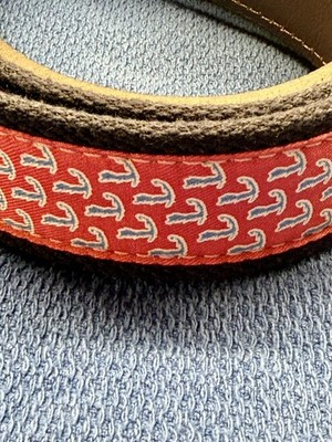 vineyard vines Size 40 Canvas Cape Cod Belt red