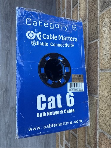 Cable Matters CAT 6 950Ft 550MHz UTP Solid 23AWG Bulk Netzwerkkabel Blau Neu - OVP - Bild 2 von 4