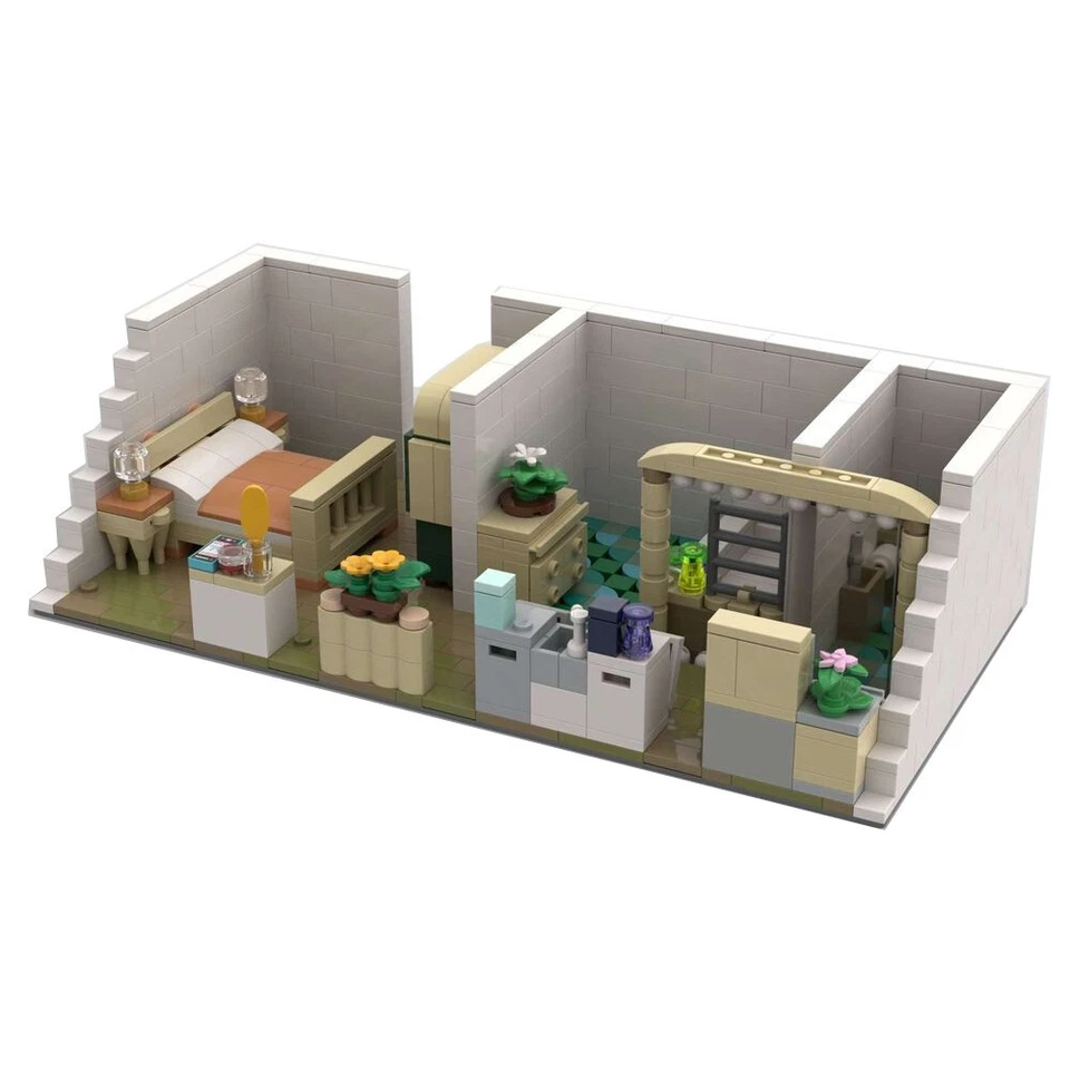 Mocs Bricks Sets Bedroom Bathroom Building Toys Set for 645 Parts - Image 1 of 1