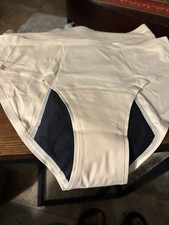 Women  s Washable Panties Leakproof Period Underwear Briefs Beige Sz 2XL 2 Pr 