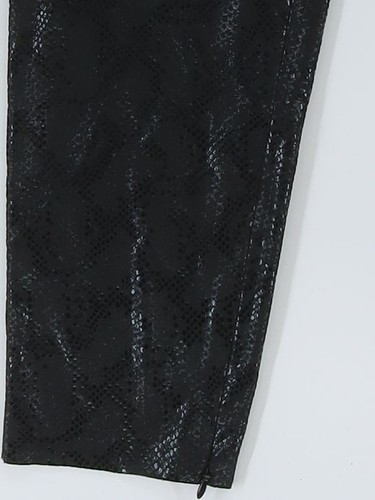 Zara Women's Leggings M Black Animal Print Polyester with Elastane Full length - Picture 4 of 5