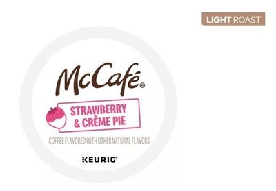    McCafe Strawberry & Cream Pie LIGHT Roast Keurig Coffee K-cups