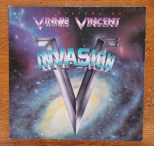 VINNIE VINCENT INVASION All Systems Go 1988 LP w/Inner VG/VG+ 1st Press KISS