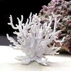 Besimple Artificial Aquarium Coral Ornament Plastic Fish Tank Plants White 