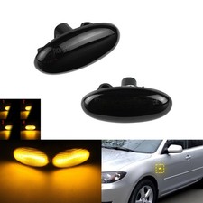 2x LED Seitenblinker Blinklicht lampe schwarz für Mazda 2 DE, DH 3 BK / BL 5 CR
