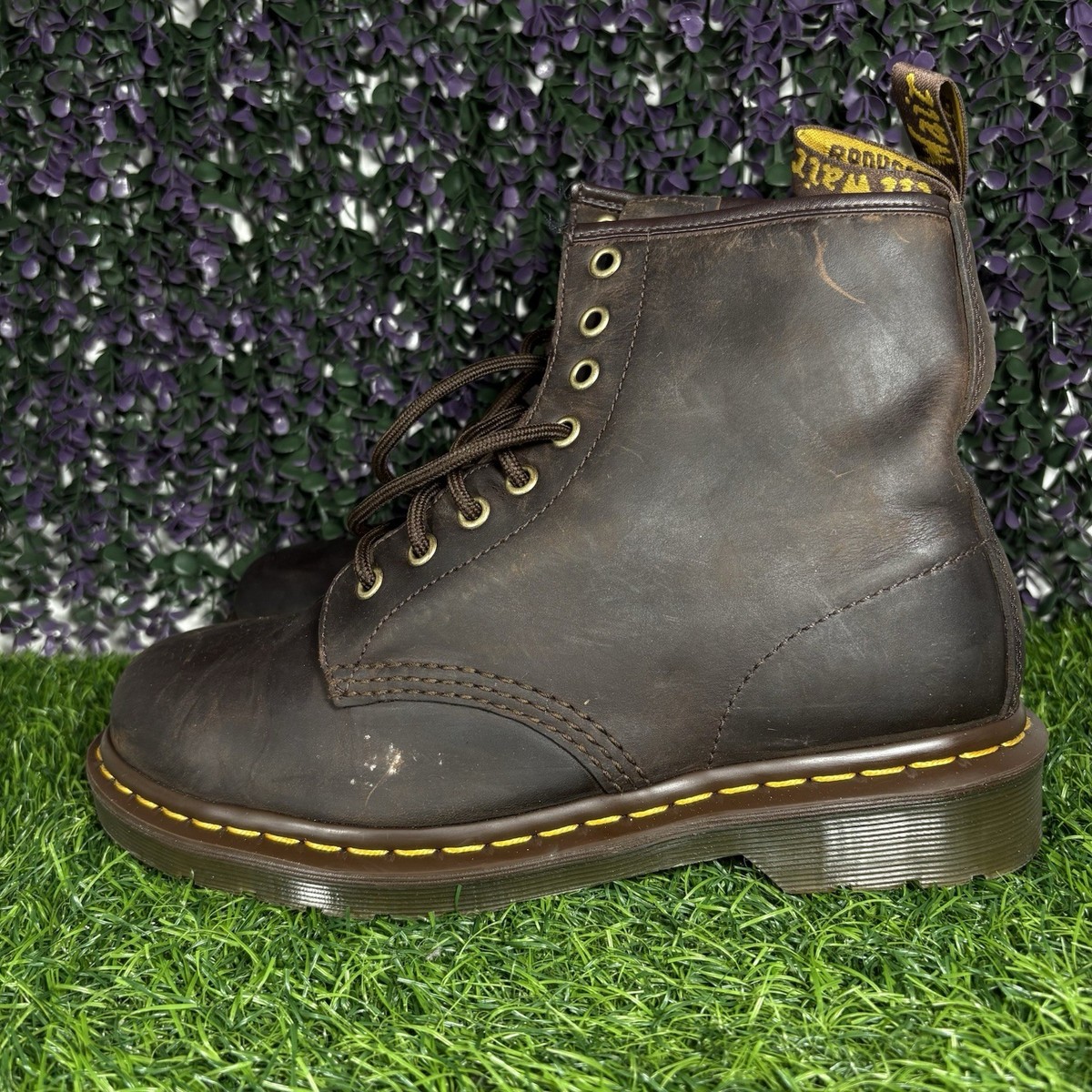 Dr. Martens 1460 Men Size 7 Crazy Horse Brown Leather Boots  display picture 1