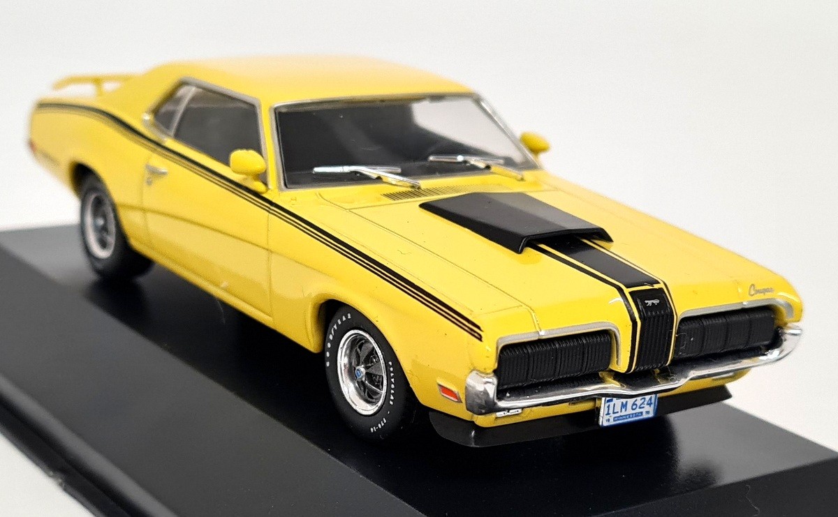 Atlas 1/43 Mercury Cougar Eliminator 428 CJ 1970 Yellow Diecast Scale Model Car