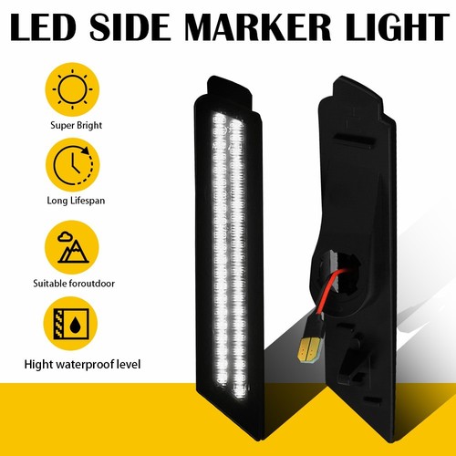 Smoke LED Front Side Marker Light Assembly 92246245 Fit For Chevy 2010 ...