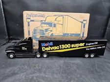Remolque tractor camión Ford ERTL 1995 Mobil Oil Delvac 1300 metal fundido a presión 1:64